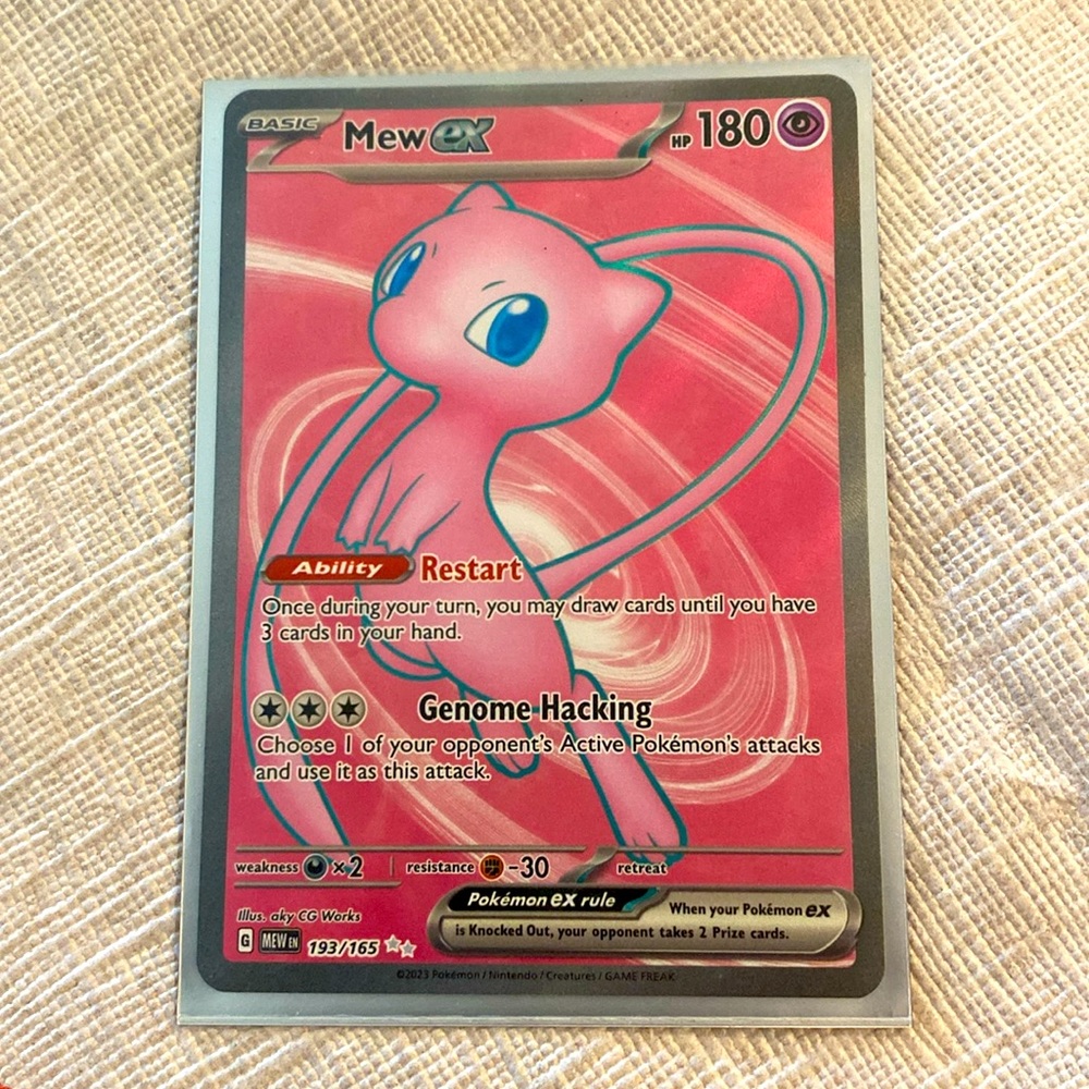 Mew EX 195/165 - Pokemon TCG SV2a 151 SECRET holo RARE NM Unplayed Ships today